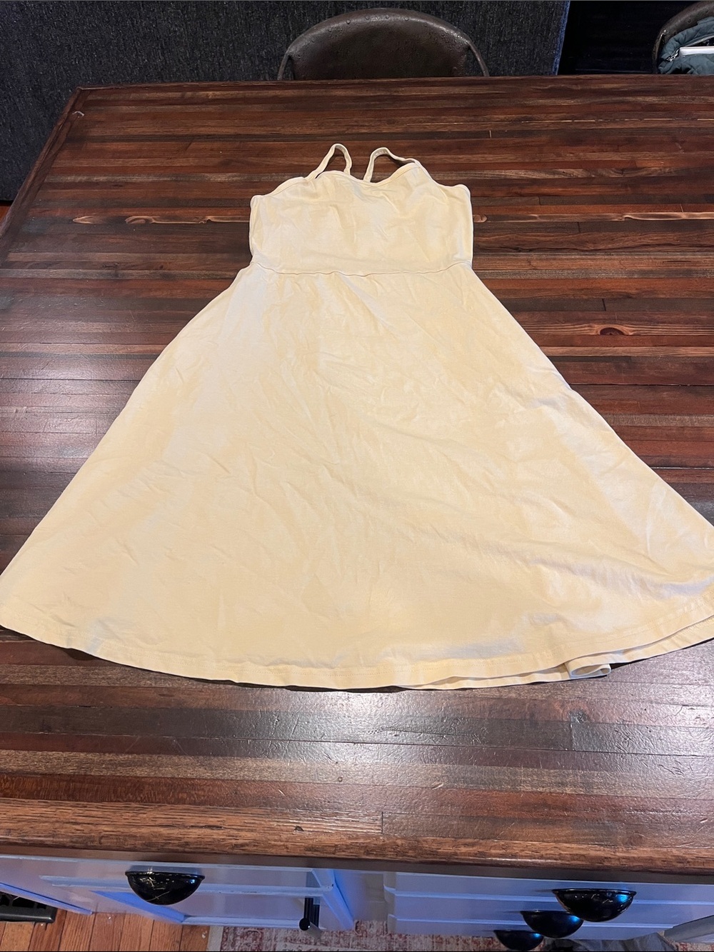 Pact Strappy yellow A-Line Sundress - Women built in bra